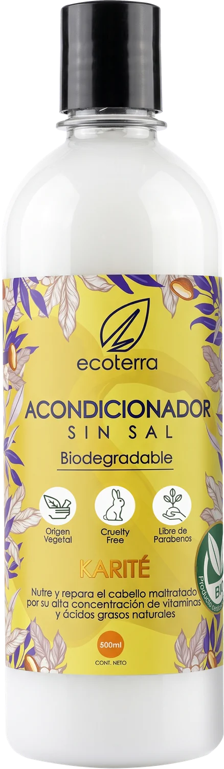 Acondicionador Karité: frente del envase