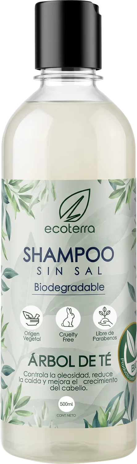 Shampoo Árbol de Té: frente del envase